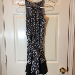 Express Cheetah Print Cocktail Dress
